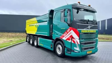 Basculante electrice Volvo FH folosite în inginerie civilă