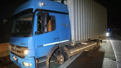 Germania: Camion oprit cu o bandă cu cuie după o urmărire prin trei țări