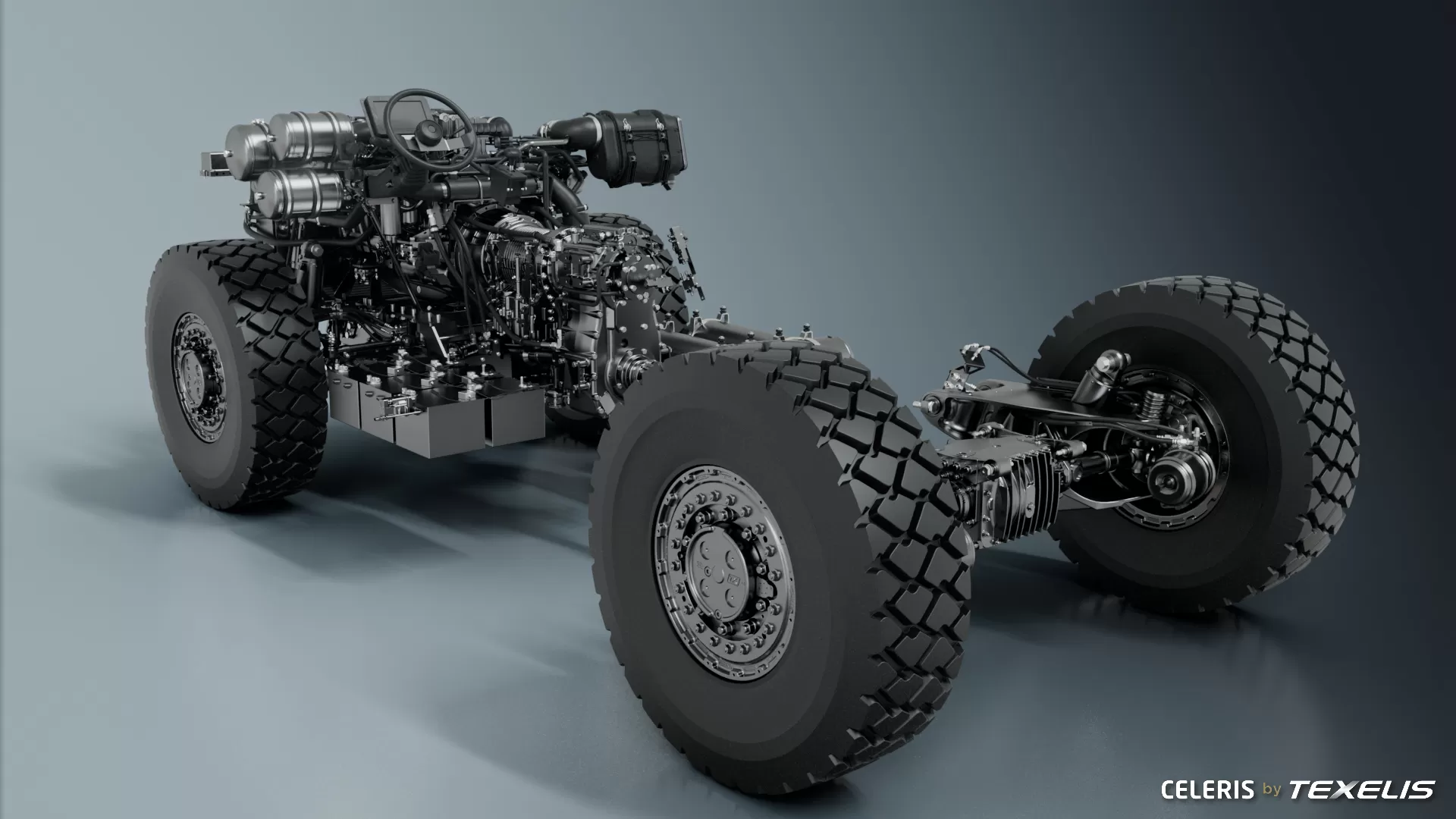 Texelis propune șasiul CELERIS pentru vehicule militare 4x4