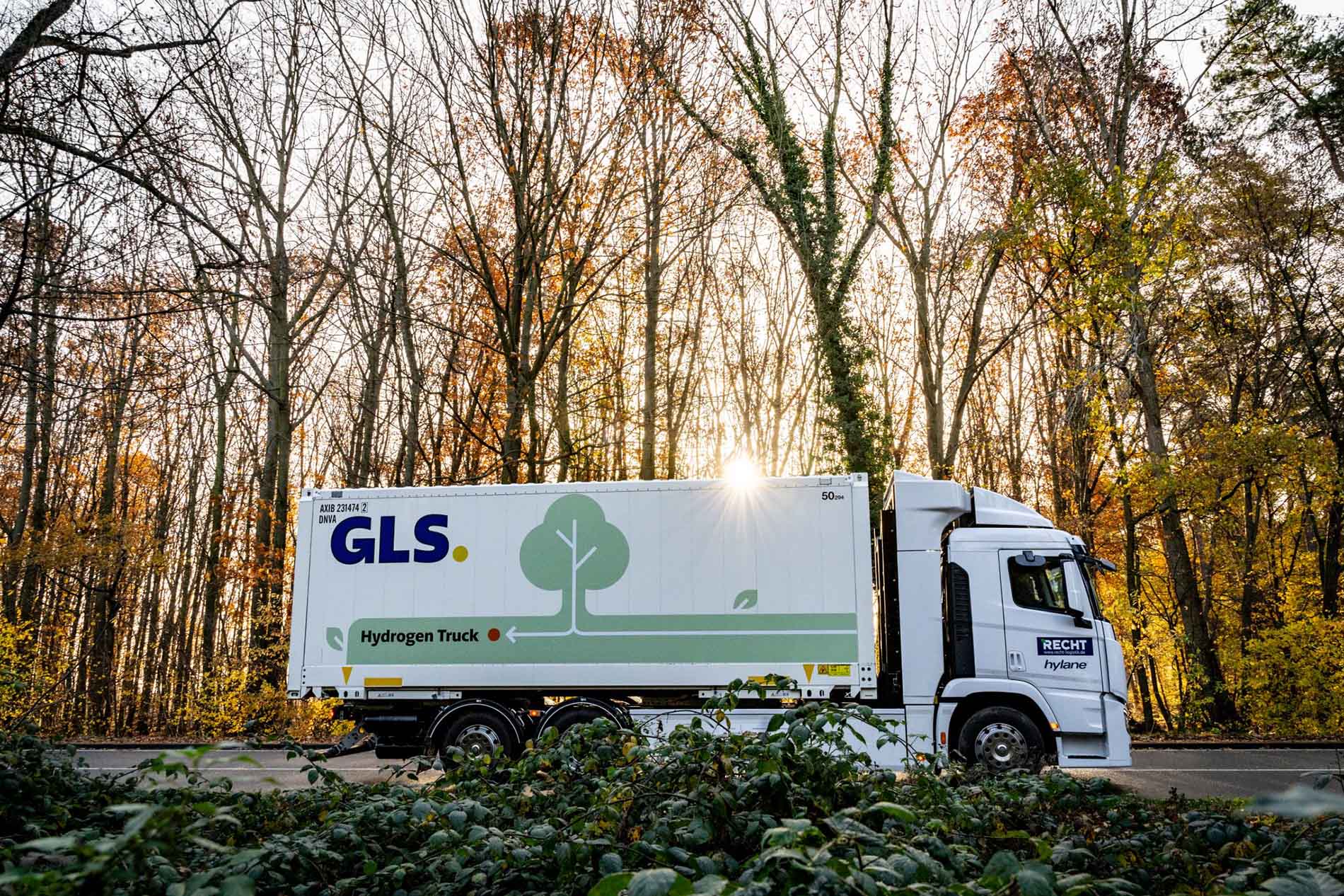 GLS Germania face coletărie cu un camion cu hidrogen 4 1706798488736