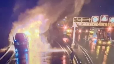Germania: Incendiu de camion provocat de o anvelopă