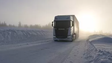 550 km cu un camion electric Scania, la temperaturi negative