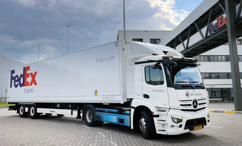 Fedex testează capul tractor electric eActros 300 1 Fedex testează capul tractor electric eActros 300