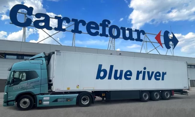 Blue River livrează pentru Carrefour cu un Volvo FM Electric