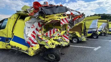 Vehicule de serviciu avariate expuse pe autostrăzile din Franța