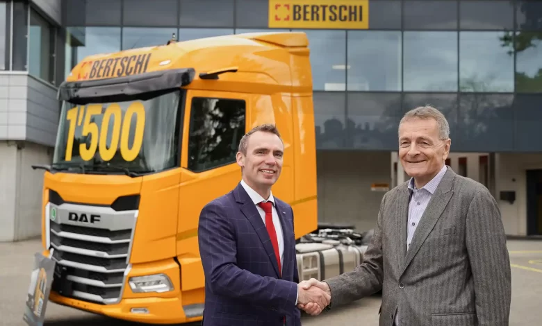 DAF a ajuns la 1500 de camioane livrate către Bertschi 1 DAF a ajuns la 1500 de camioane livrate către Bertschi