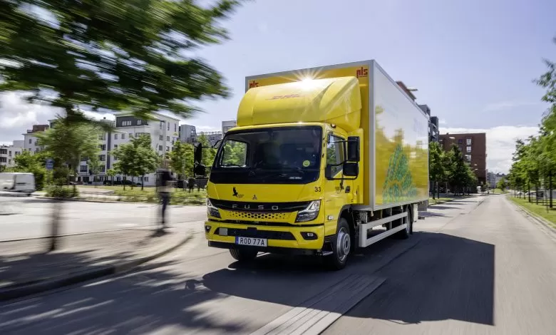 Rutele DHL din Malmö electrificate cu FUSO eCanter