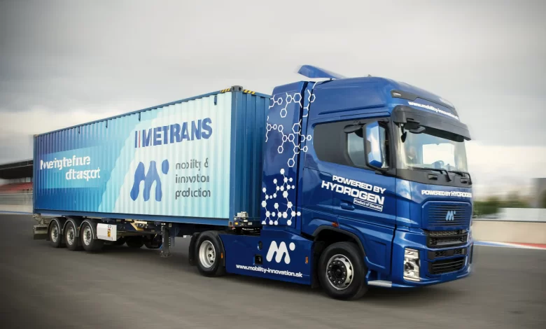 Metrans testează un camion cu hidrogen în Slovacia 1 Metrans testează primul camion cu hidrogen din Slovacia