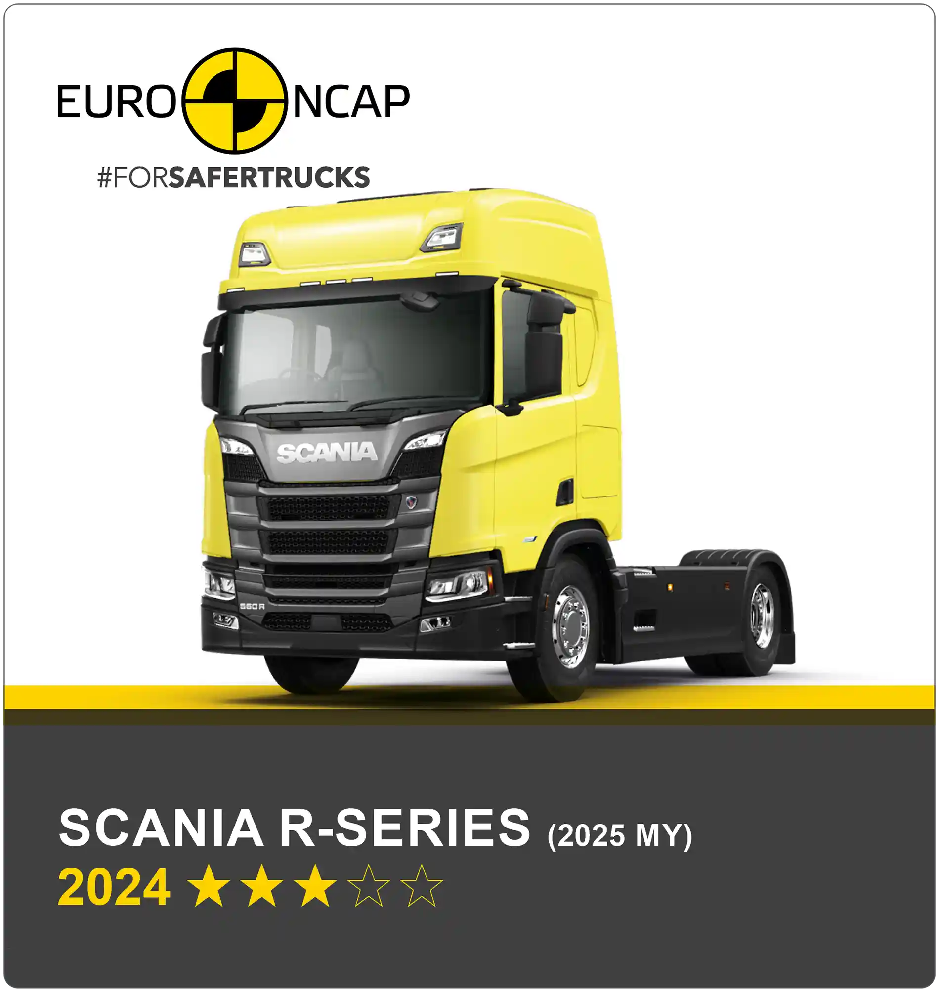 Testele Euro NCAP: Scania R a obținut 3 stele