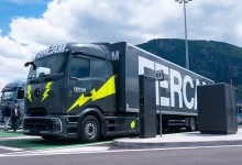 Primul camion electric eActros 600 integrat în flota FERCAM