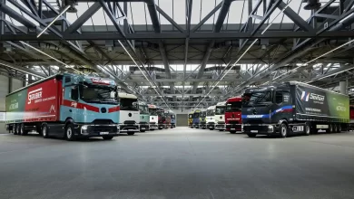eActros 600 utilizat în logistica de aprovizionare a fabricilor Mercedes-Benz Trucks