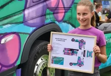 Volvo FH Aero I-Save XXL personalizat de o fetiță de 11 ani, vedeta Truckstar Festival 2025