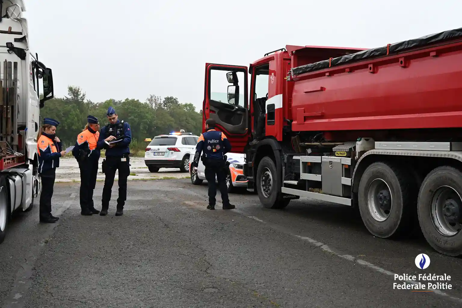 Belgia: Doar 12 vehicule de marfă din aproximativ 80 verificate găsite în regulă