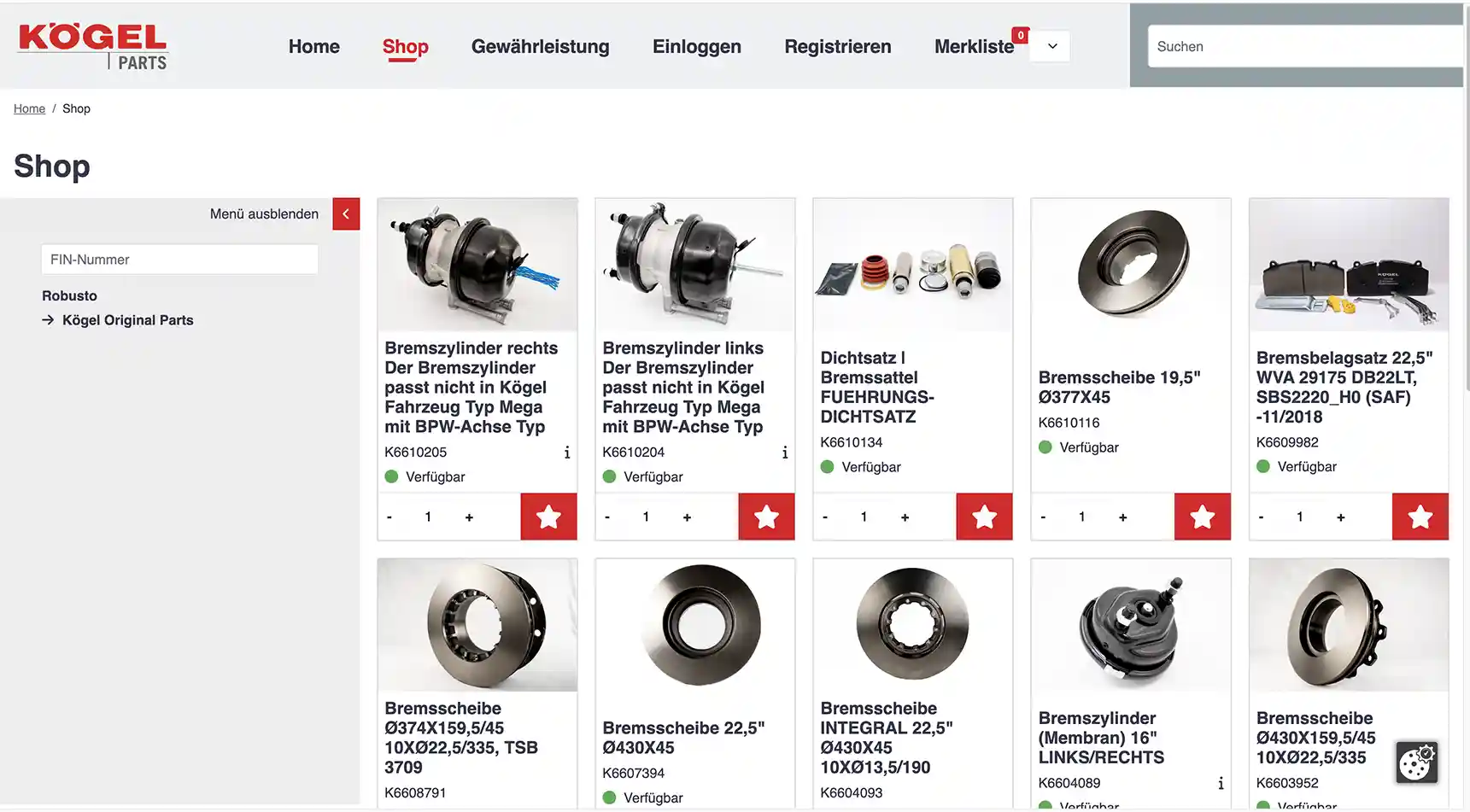 Kögel își extinde oferta de piese de schimb cu cilindri de frână