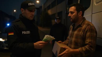 Falși polițiști au jefuit un șofer de camion în Germania