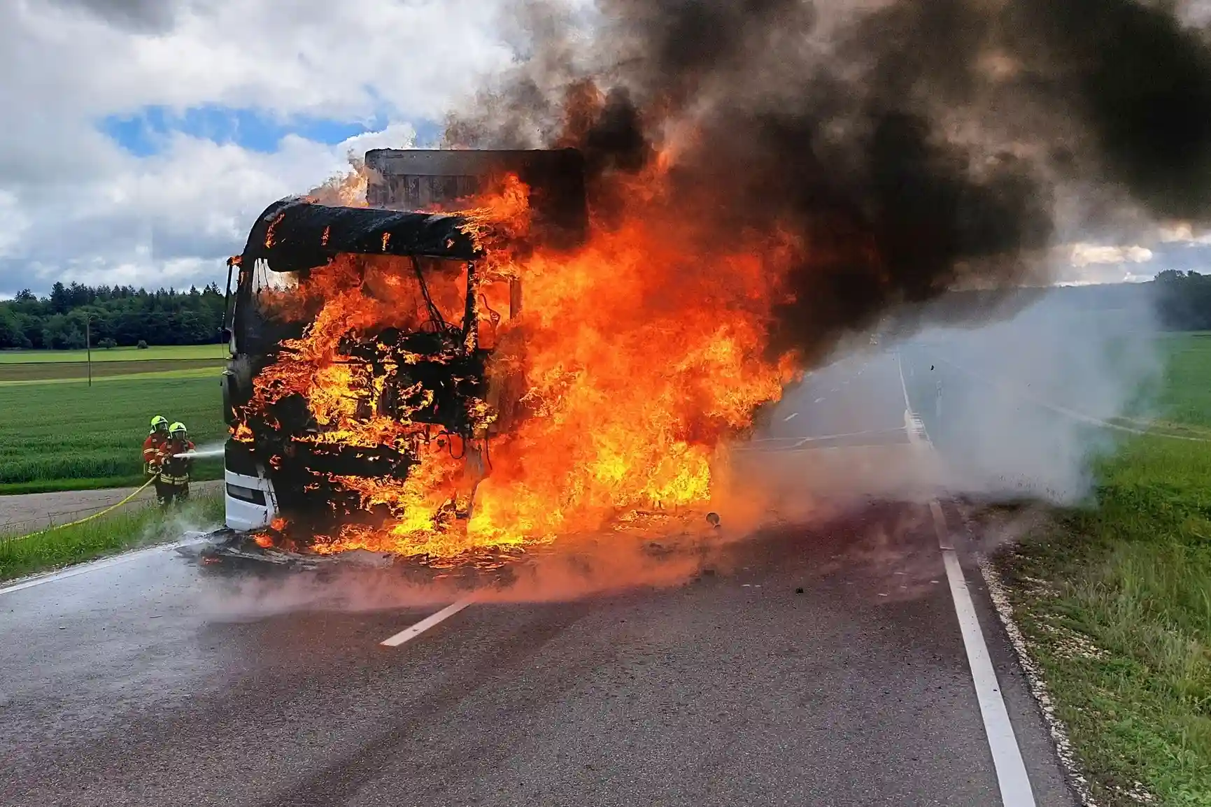 incendiu camioane man d26 euro 6 c