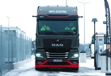 MAN a testat încărcarea MCS în Suedia, în condiții de iarnă