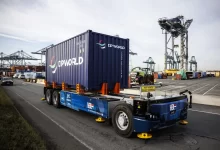 Camion autonom fără cabină testat de DP World în Portul Anvers