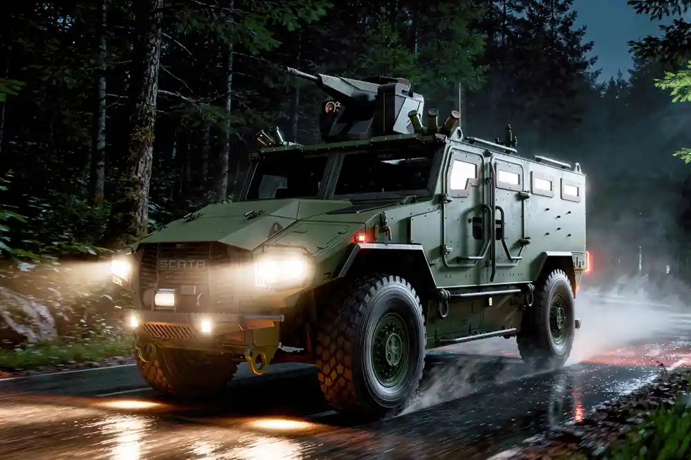 SCATA Mk1, noul vehicul blindat 4×4 dezvoltat în Finlanda