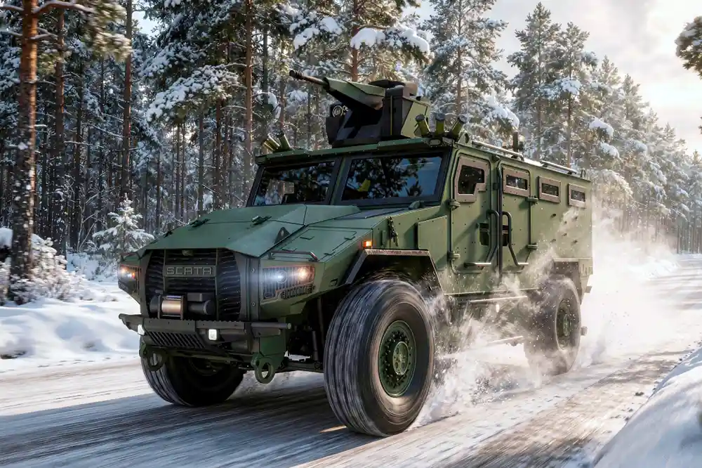 SCATA Mk1, noul vehicul blindat 4×4 dezvoltat în Finlanda