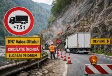 Restricții pentru camioane pe Valea Oltului până la 15 iunie 2026