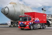 Aeroportul Schiphol a implementat primele autospeciale electrice de pompieri