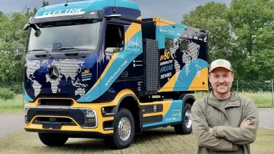 Primul camion de expediție bazat pe modelul electric eActros