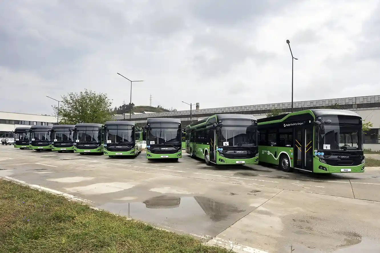 Transportul urban din Reșița modernizat cu autobuze electrice Otokar 3 Transportul urban din Reșița modernizat cu autobuze electrice Otokar